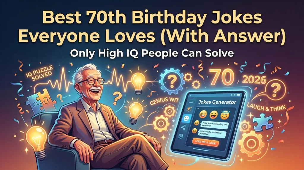 Best 70th Birthday Jokes Everyone Loves With Laugh Clouds