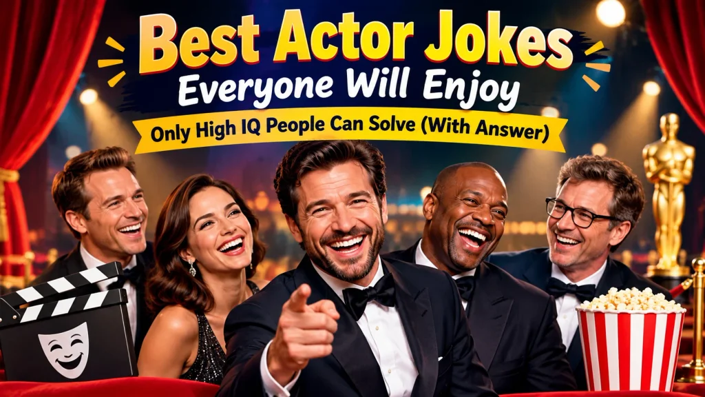 Best Actor Jokes Everyone Will Enjoy With Laugh Clouds