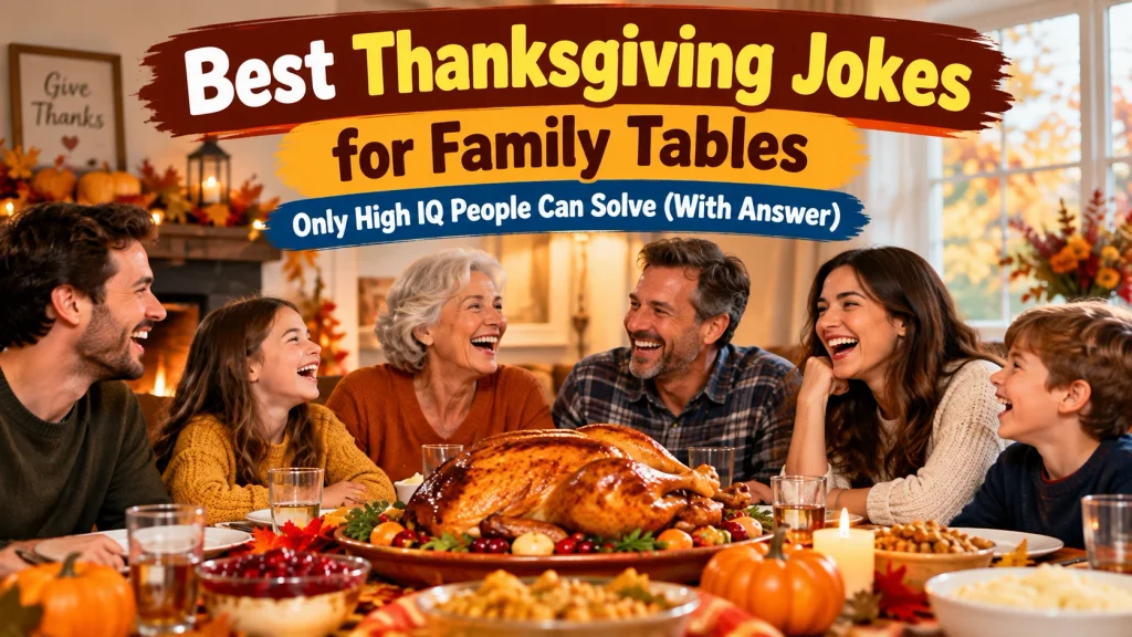 Best Thanksgiving Jokes for Family Tables With Laugh Clouds