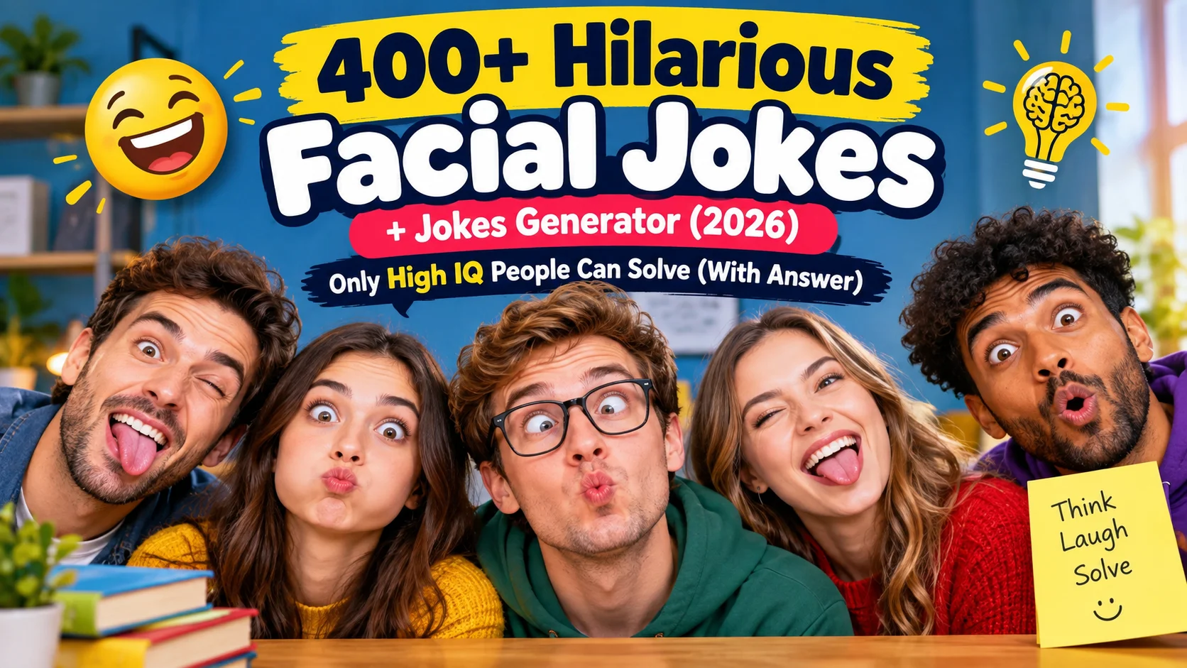 Facial Jokes with laugh clouds