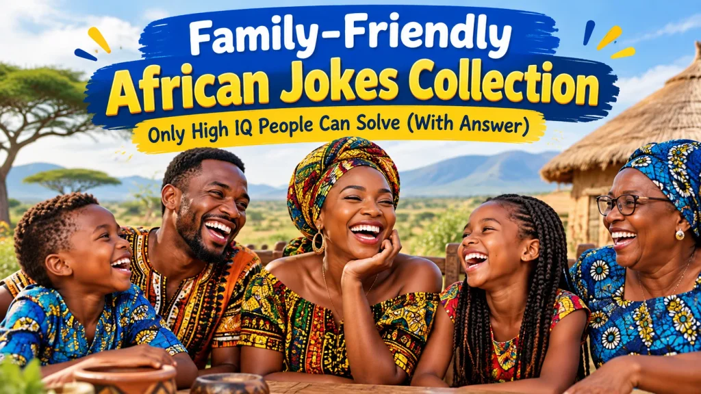 Family-Friendly African Jokes Collection With Laugh Clouds
