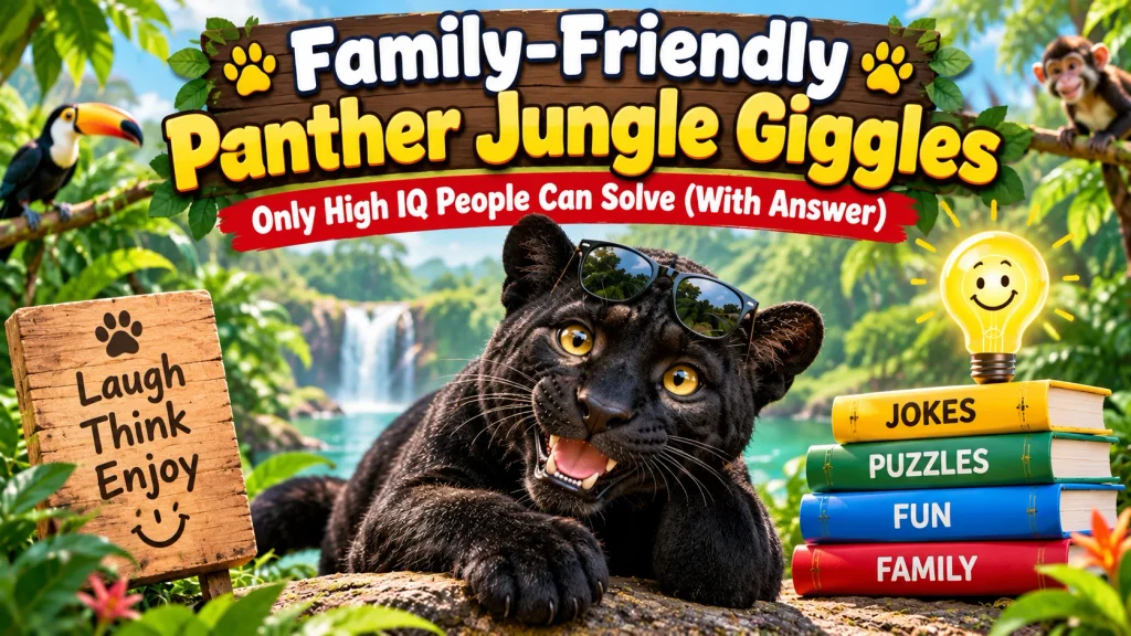 Family-Friendly Panther Jungle Giggles With Laugh Clouds