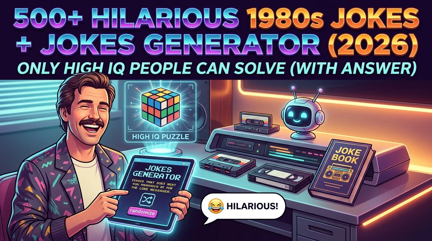 Hilarious 1980s Jokes With Laugh Clouds