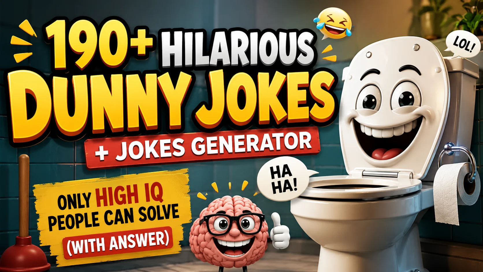 Hilarious Dunny Jokes with laugh clouds