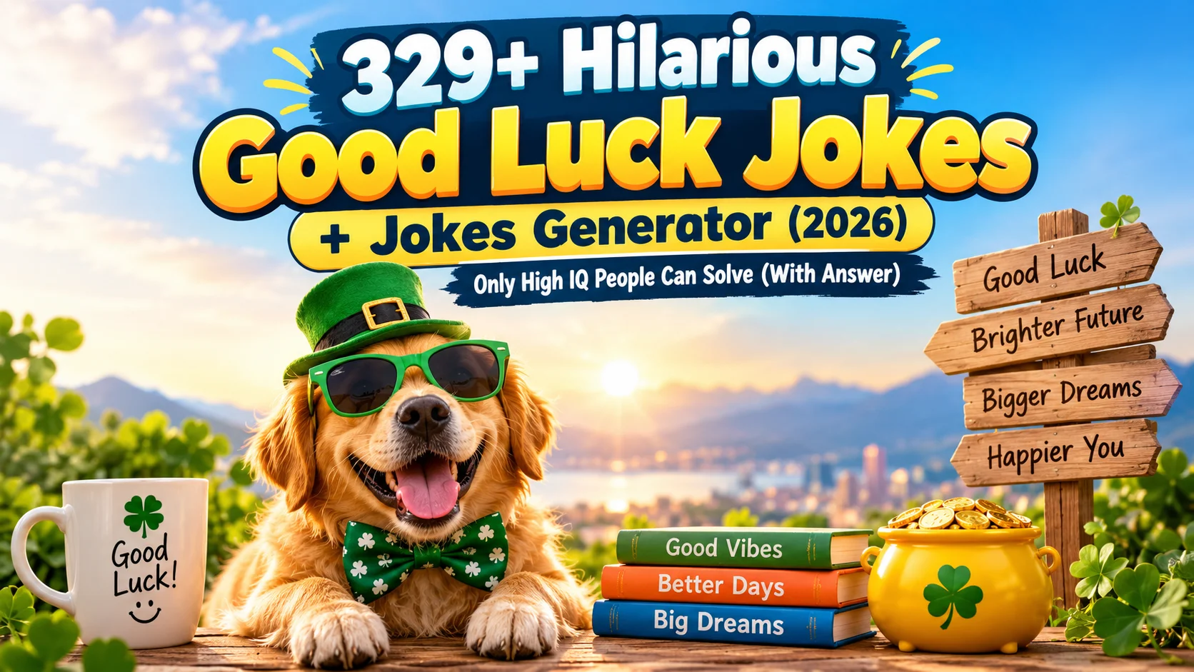 Hilarious Good Luck Jokes with Laugh Clouds