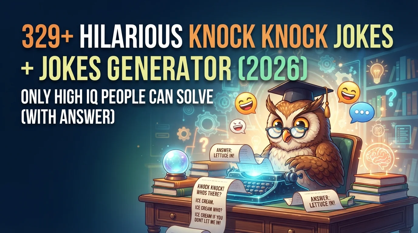 Hilarious Knock Knock Jokes With Laugh Clouds