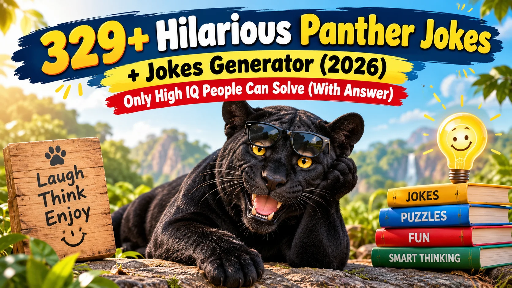 Hilarious Panther Jokes With Laugh Clouds