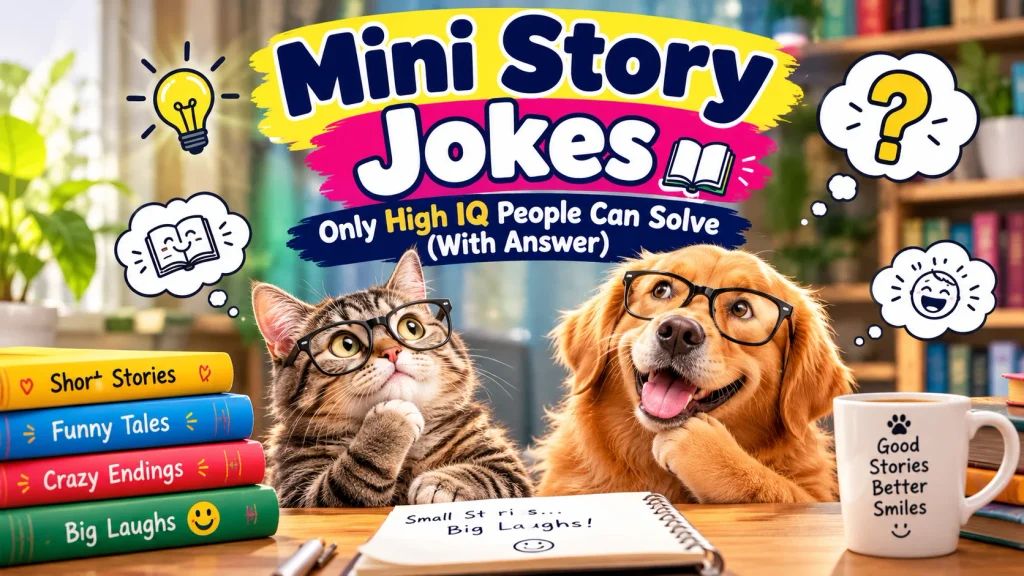 Mini Story Jokes with Laugh clouds
