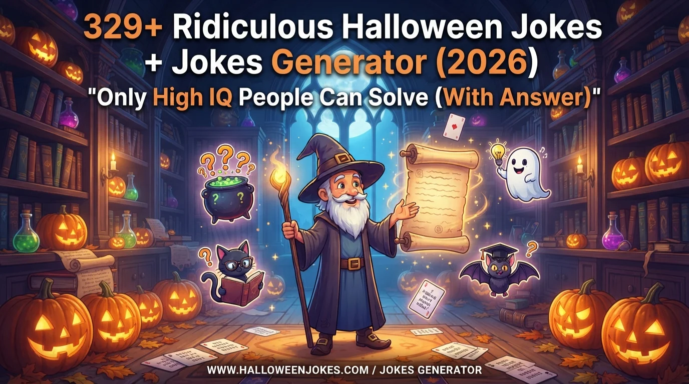 Ridiculous Halloween Jokes With Laugh Clouds