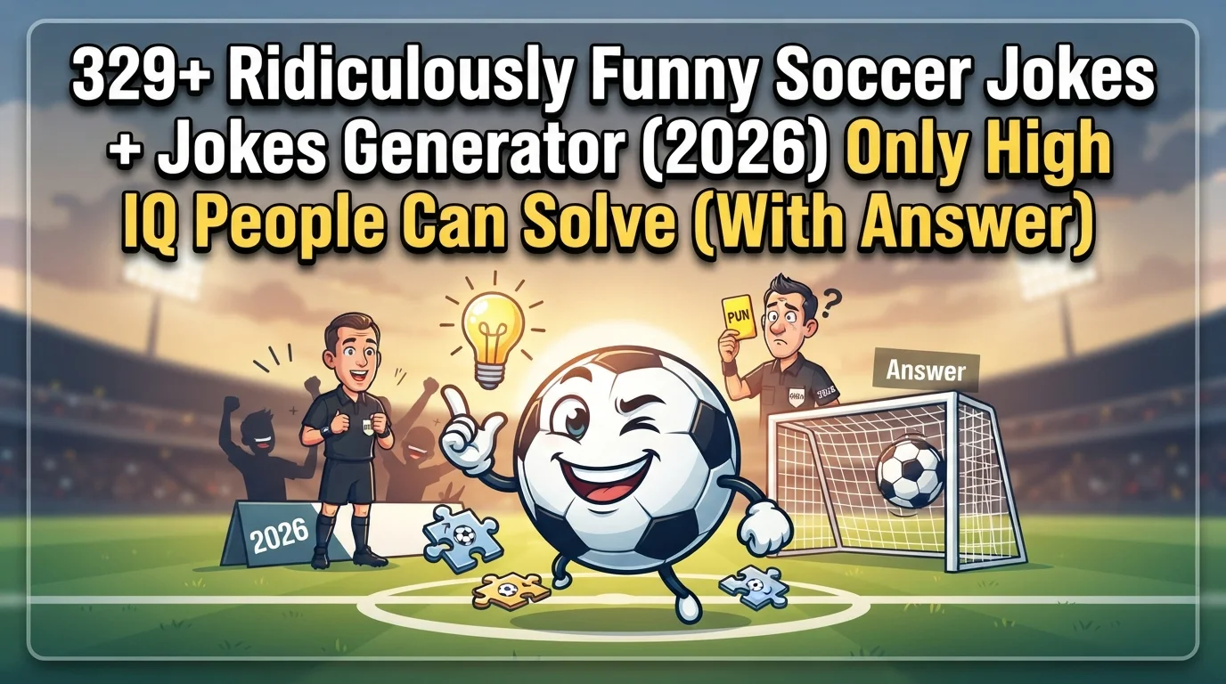 Ridiculously Funny Soccer Jokes With Laugh Clouds