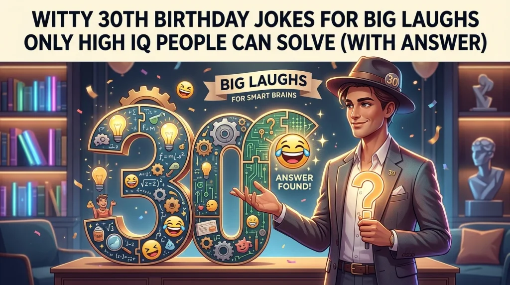 Witty 30Th Birthday Jokes For Big Laughs With Laugh Clouds