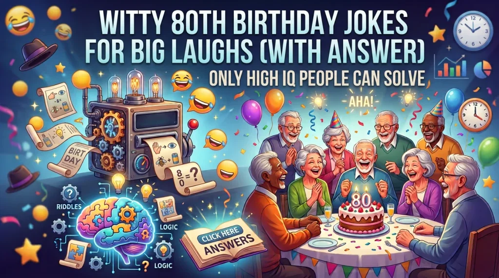 Witty 80th Birthday Jokes for Big Laughs With Laugh Clouds