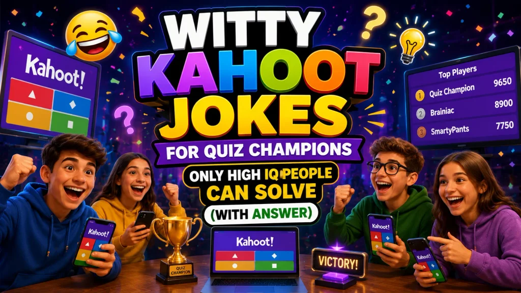 Witty Kahoot Jokes for Quiz Champions