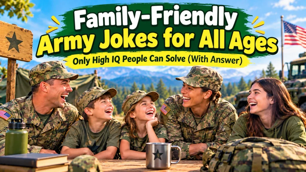 Family-Friendly Army Jokes for All Ages With Laugh Clouds