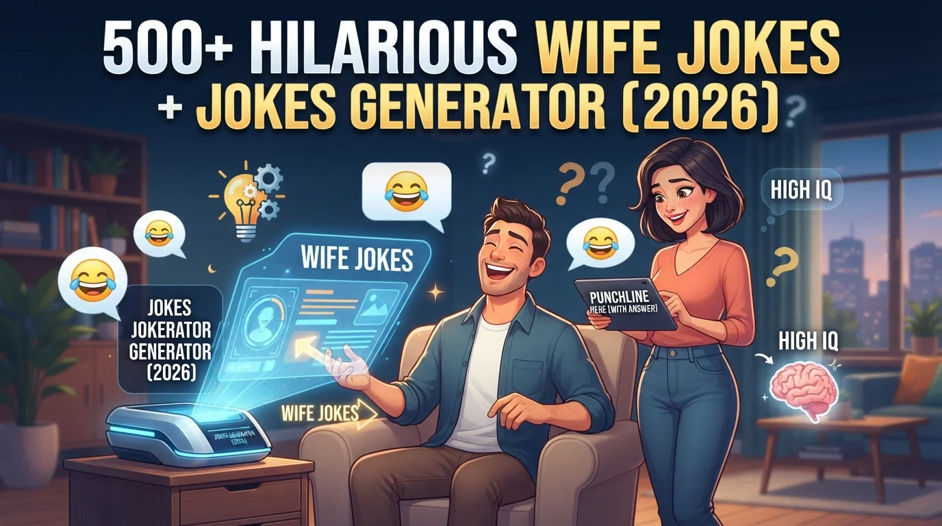 Hilarious Wife Jokes With Laugh Clouds
