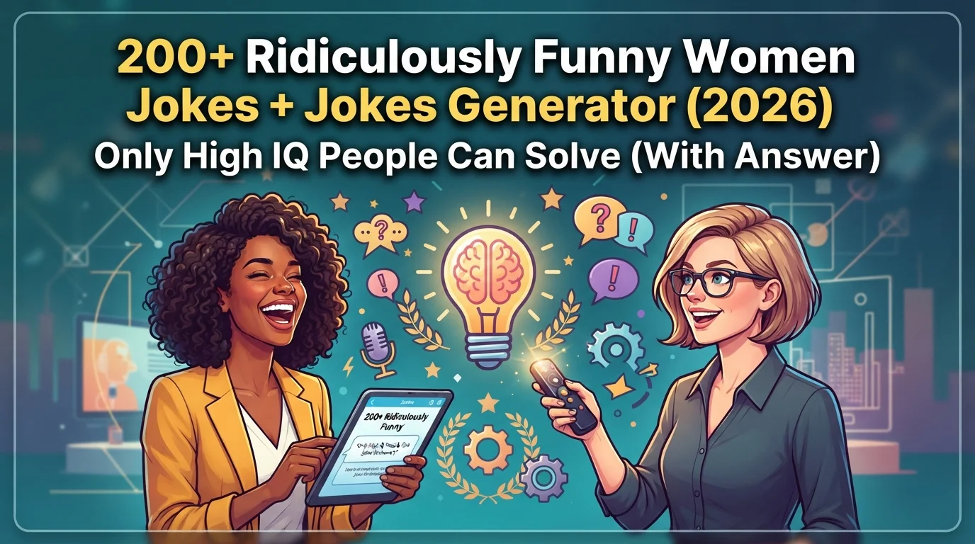Ridiculously Funny Women Jokes With Laugh Clouds