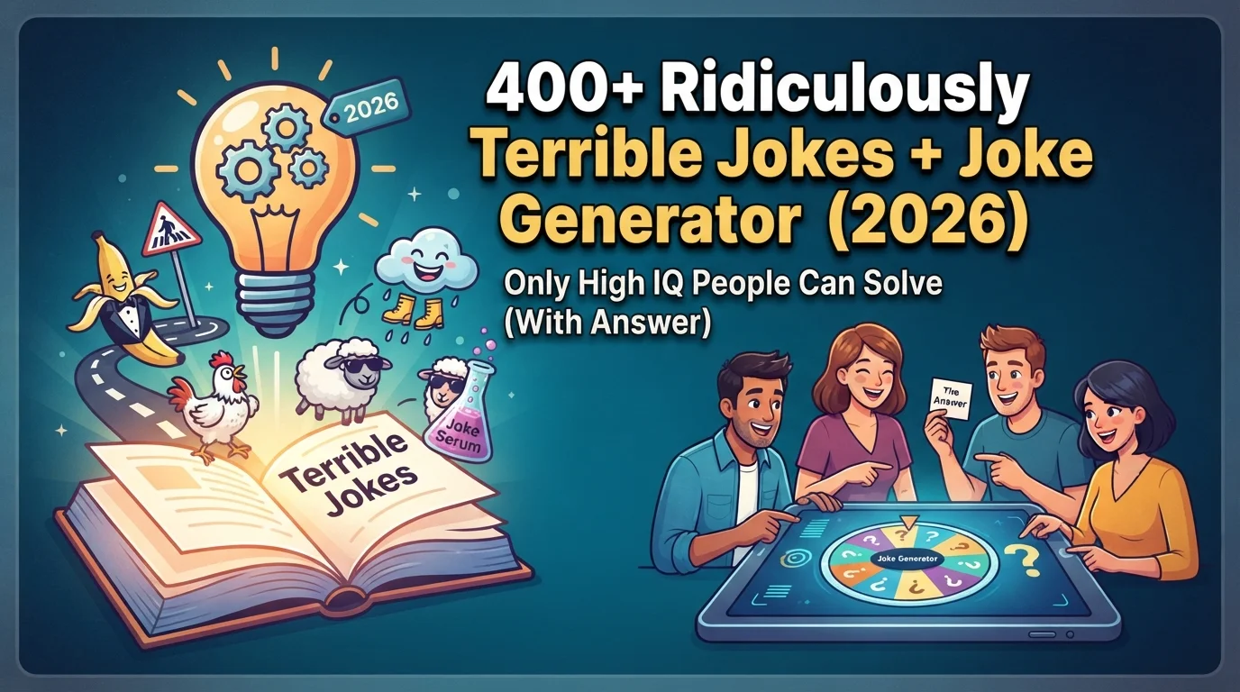Ridiculously Terrible Jokes With Laugh Clouds